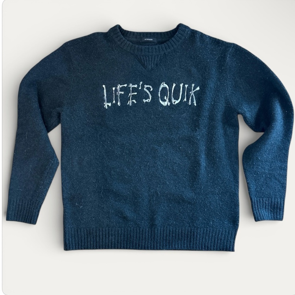 QUICKSILVER Black Crew Neck Sweater